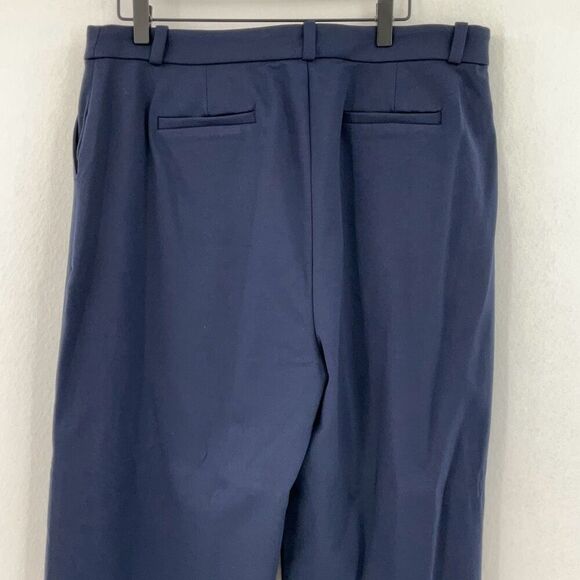 NWT J. Crew Blue Wide Leg Ultra High Rise Pleated Trouser Pants Size 16 - Picture 8 of 12